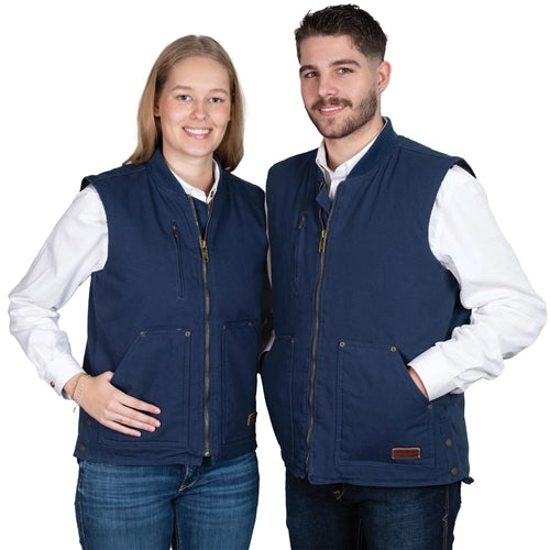 Just Country Diamantina Vest - Navy - UNISEX