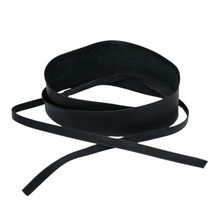 Vera May - Leather Tie Belt - Black
