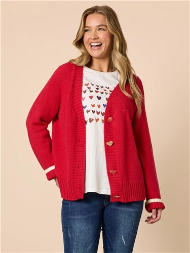 Threadz - Back To Love Cardi - Red