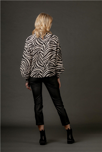 Mi Moso Jamie L/S Zebra Top
