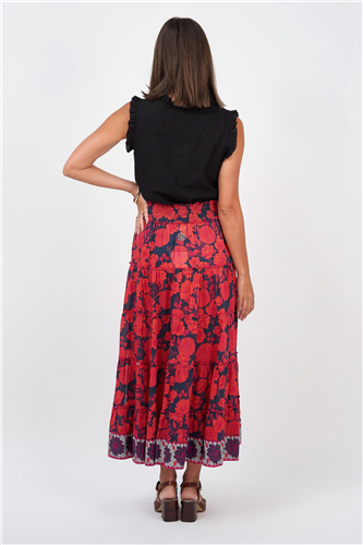 Naudic - Jazz Skirt Florence Print - Navy