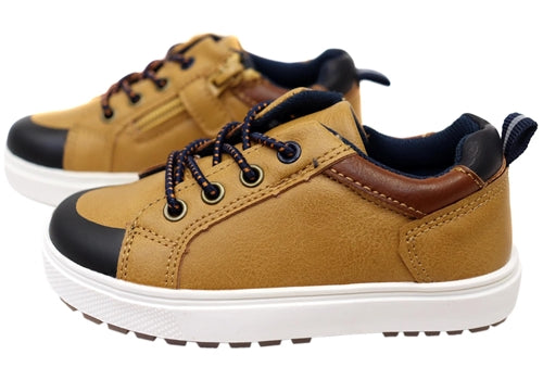 Grosby Watson Sneaker - Tan/Navy