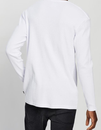 Silent Theory Acid Waffle L/S Tee - White