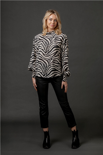Mi Moso Jamie L/S Zebra Top