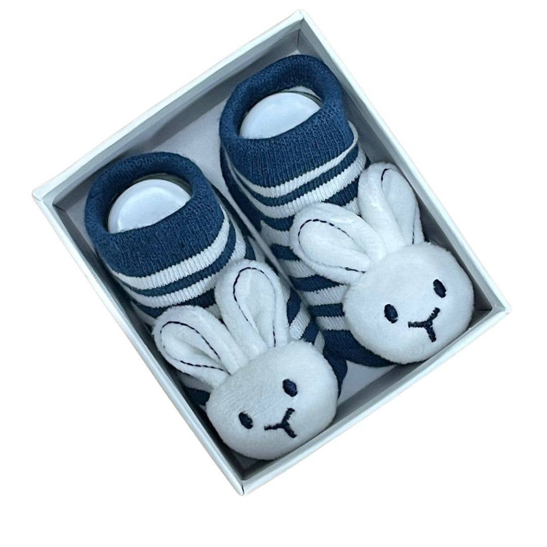 ES Kids - Rattle Socks - Bunny Navy
