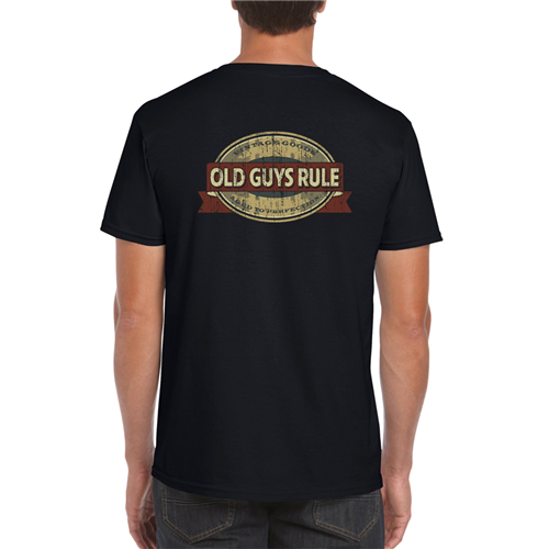 Old Guys Rules - Oak Cask Oval - Vintage Goods - Black