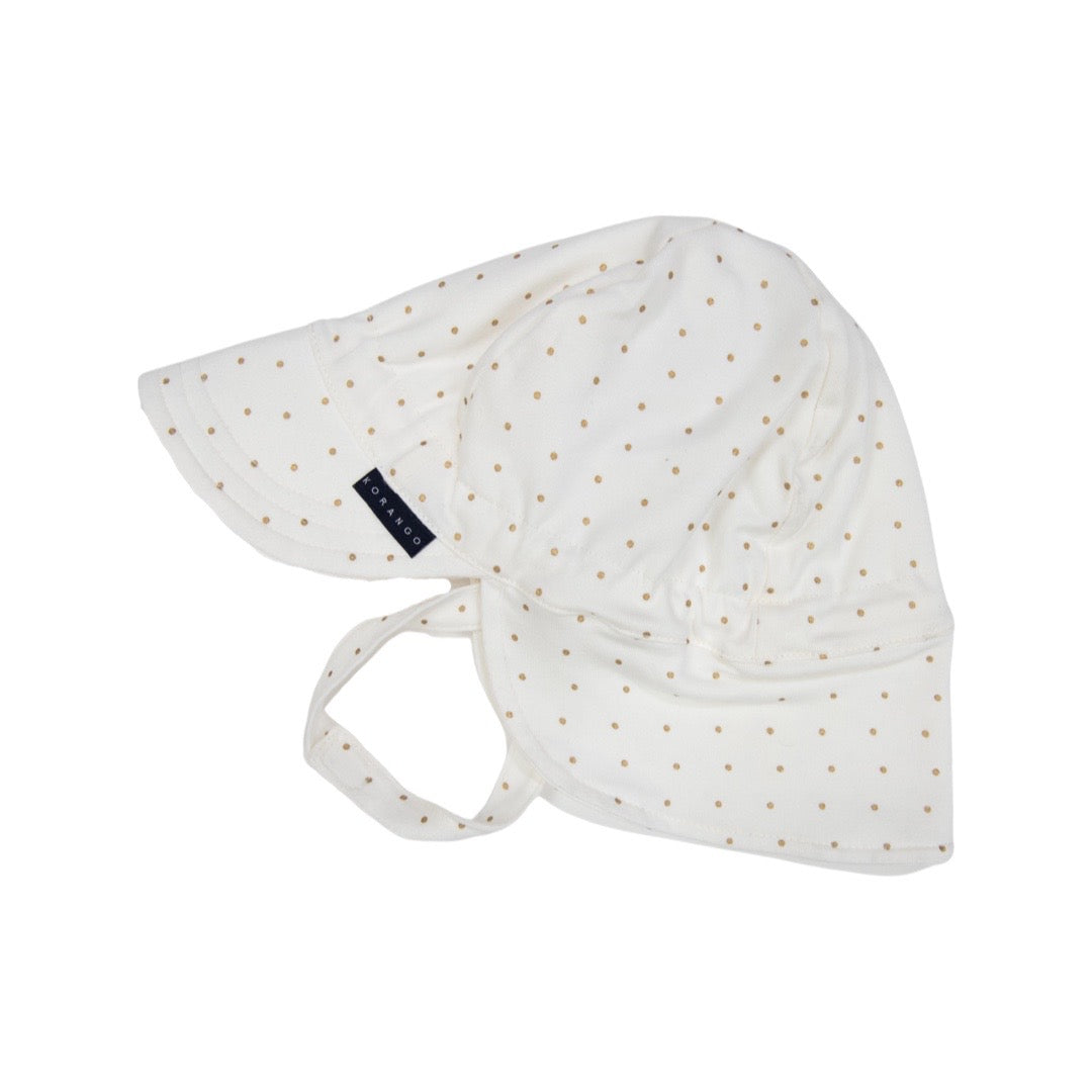 Korango - Gold Spot Cotton Legionnaires Hat - White