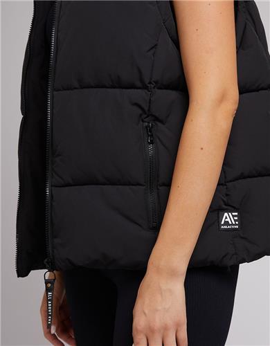 All About Eve Active Remi Luxe Puffer Vest - Black