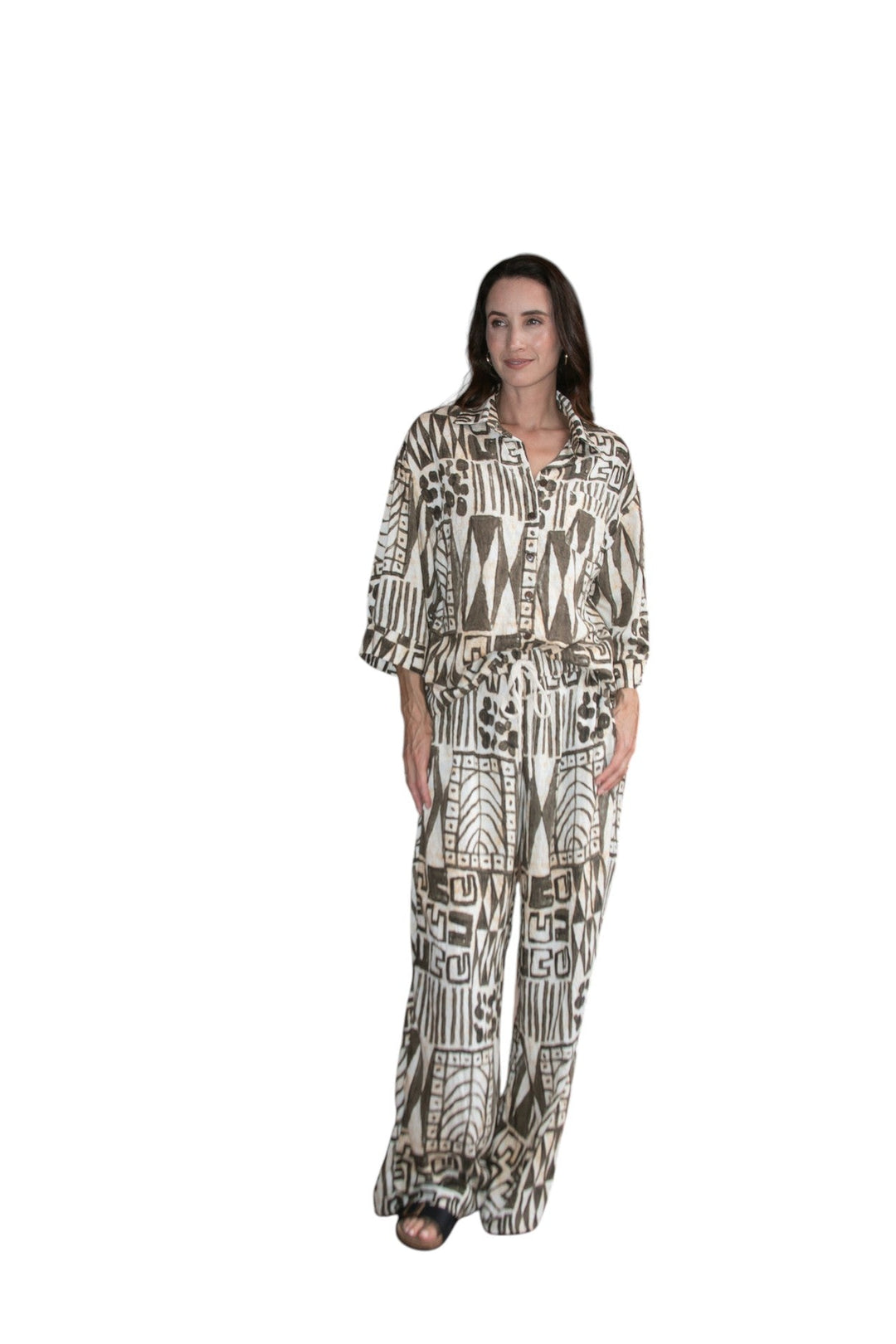 Carbon The Label - Sabine Shirt - Cream/Truffle