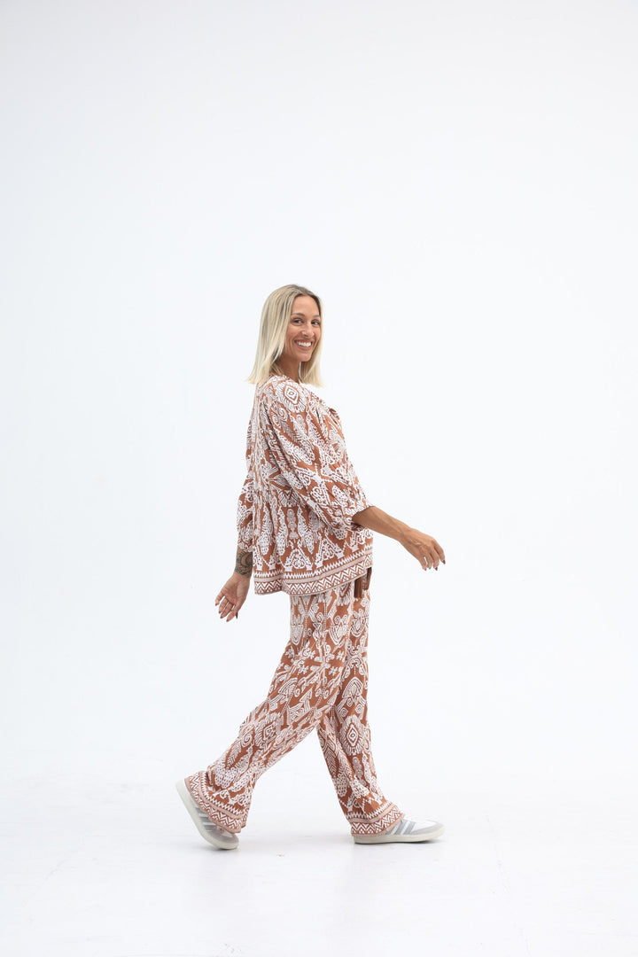 Carbon The Label - Toteme Top - Tan/White