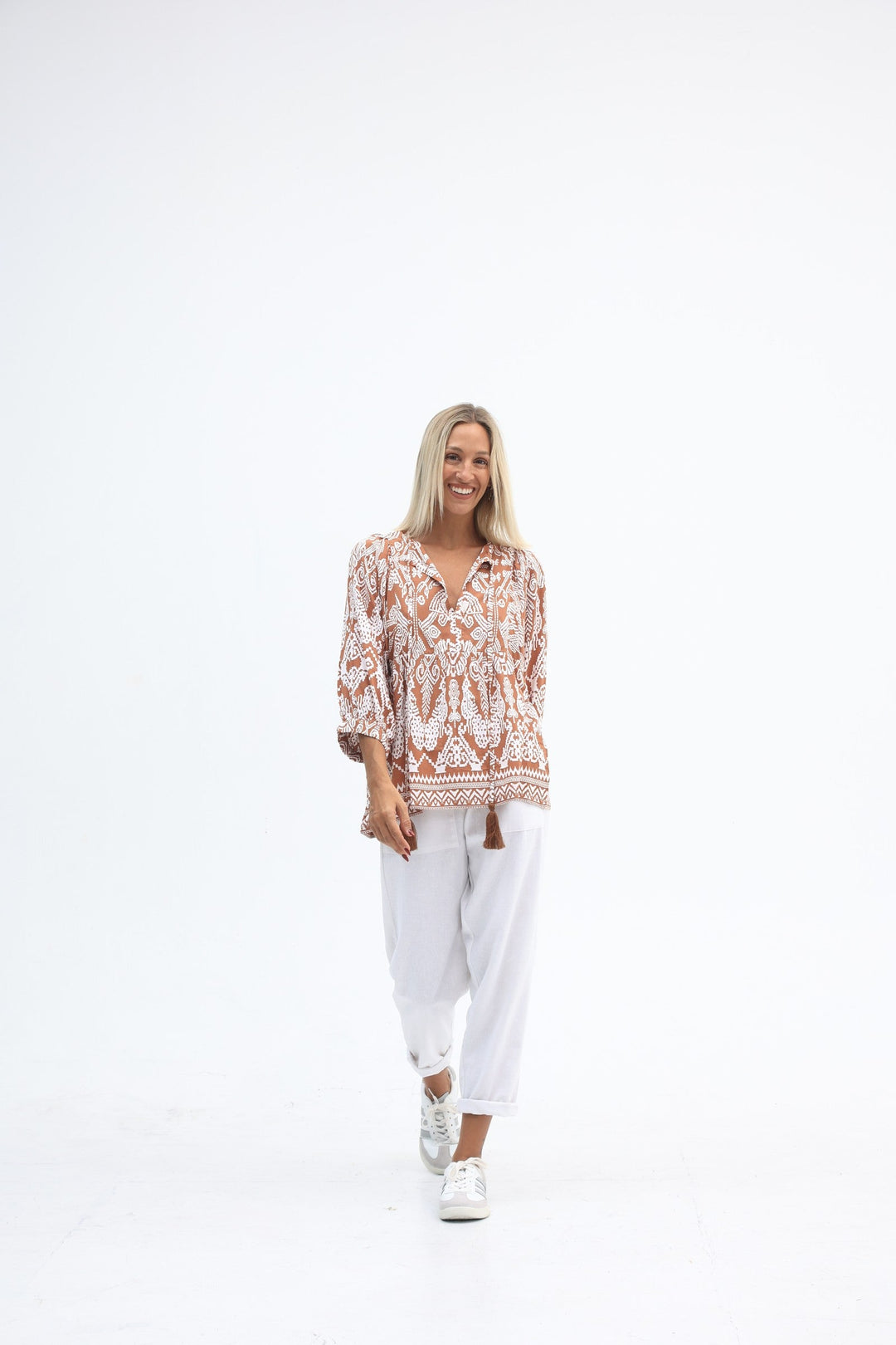 Carbon The Label - Toteme Top - Tan/White