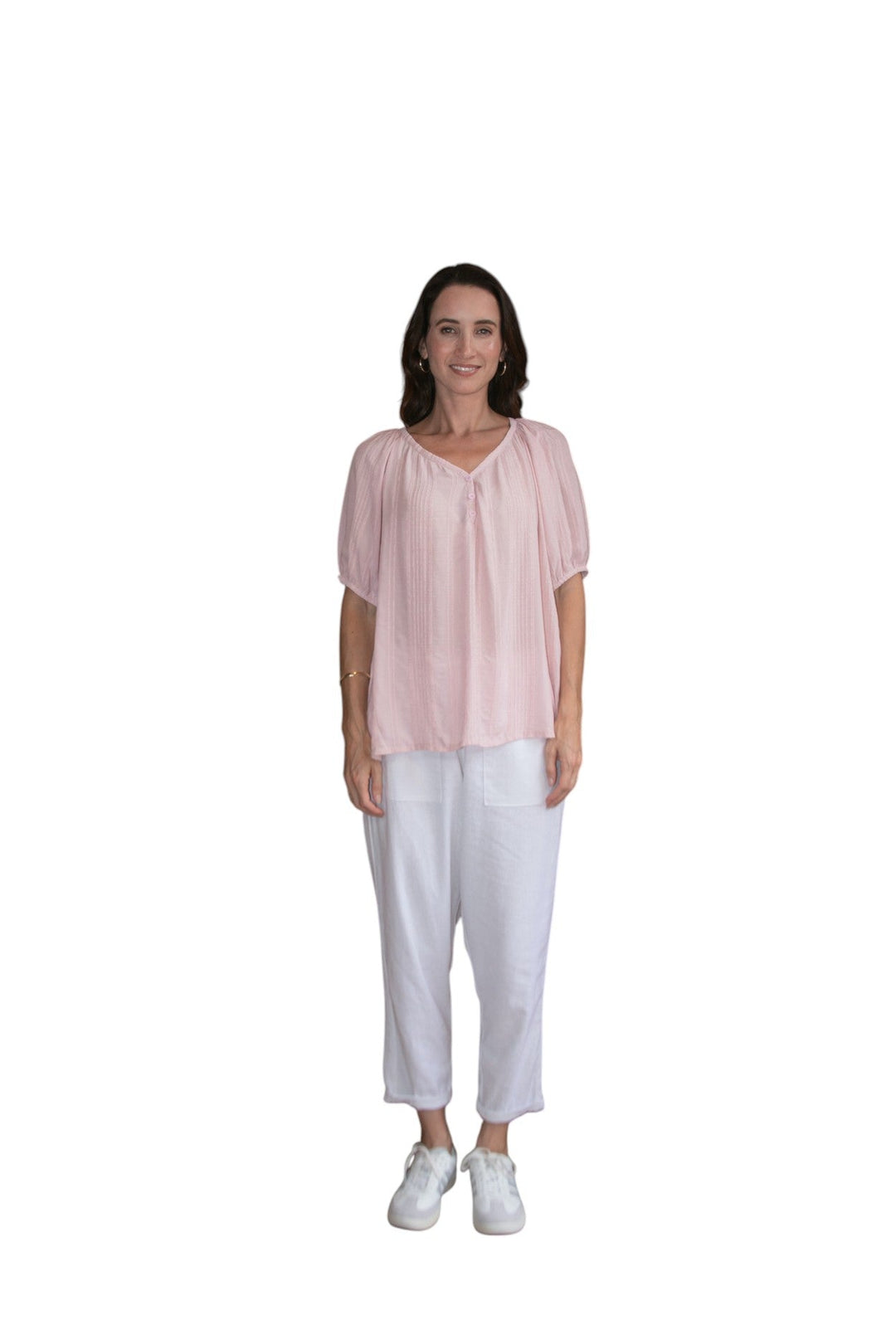 Carbon Tuscan Linen Pant - White