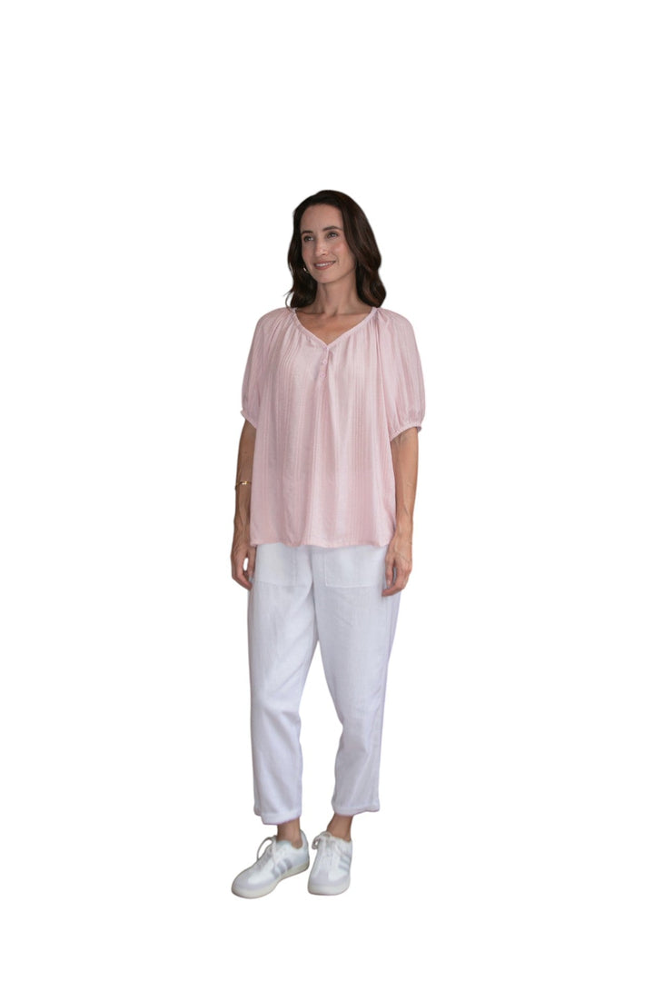 Carbon Tuscan Linen Pant - White