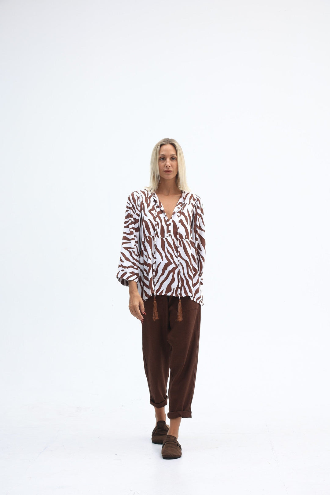 Carbon Tuscan Linen Pant - Truffle