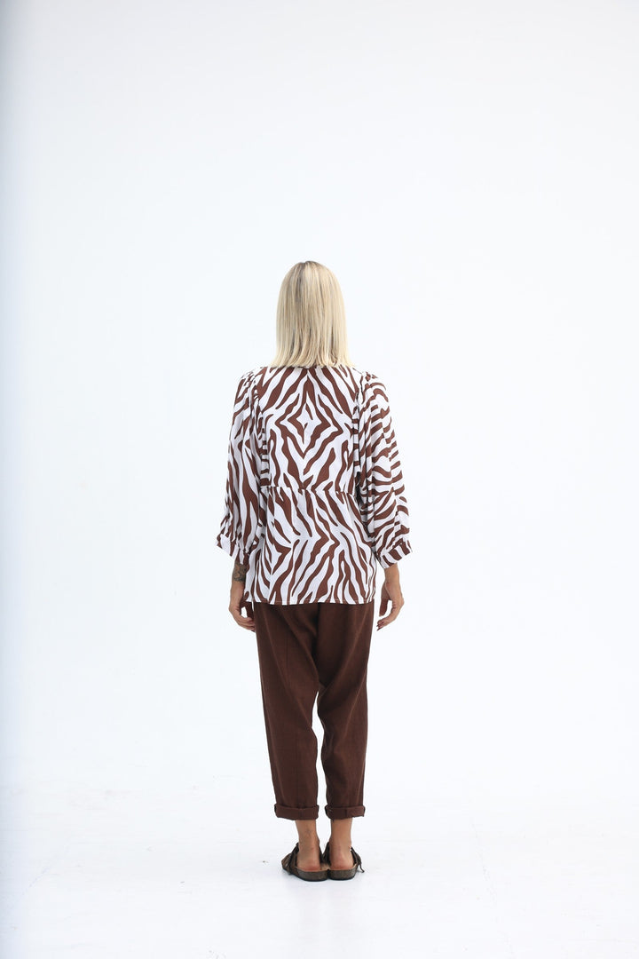 Carbon Tuscan Linen Pant - Truffle