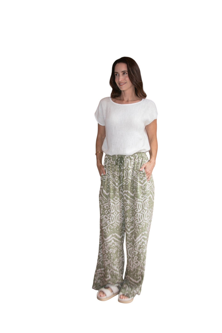 Carbon The Label - Sabine Drawstring Pant - Cream/Truffle