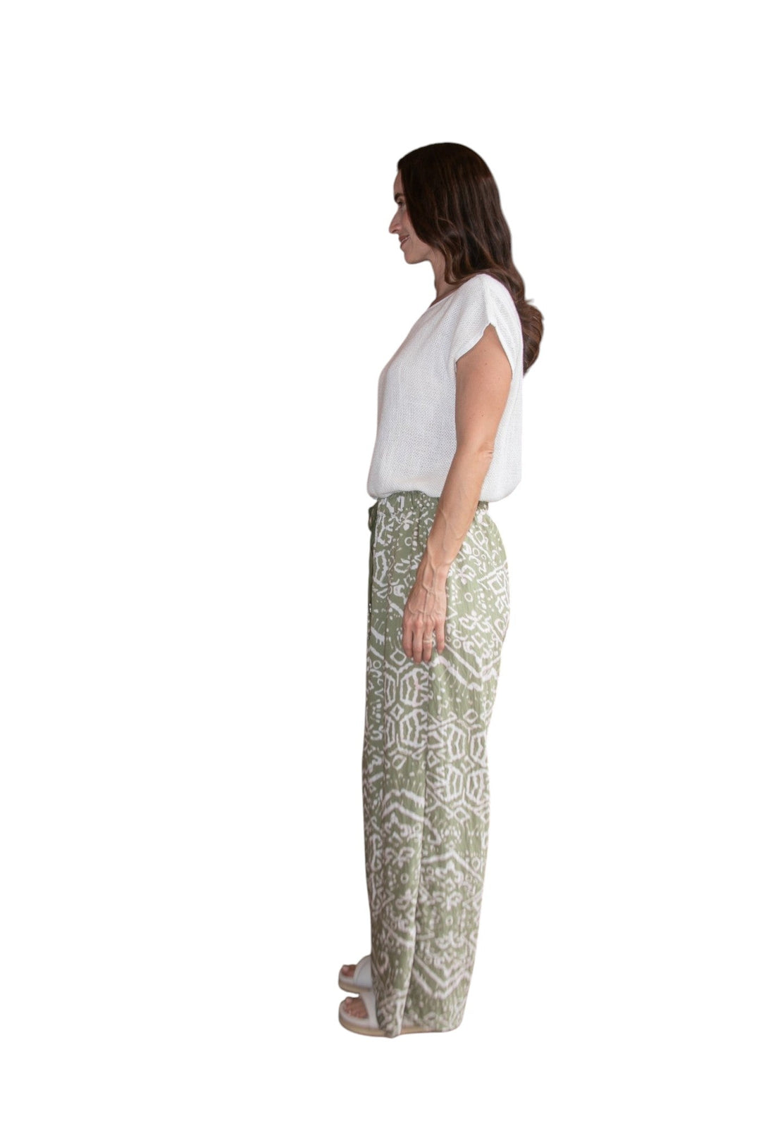 Carbon The Label - Sabine Drawstring Pant - Cream/Truffle