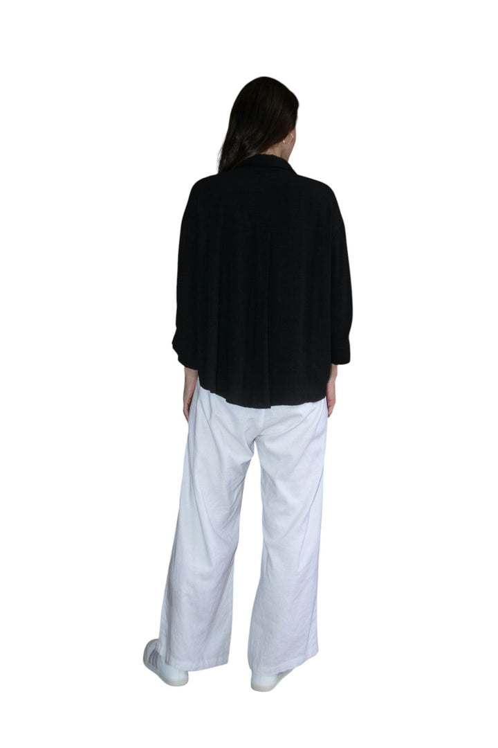 Carbon Carmen Striped Shirt - White