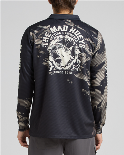 The Mad Hueys Getting Hammered | Fishing Jersey - Vintage Black