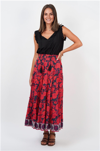 Naudic - Jazz Skirt Florence Print - Navy