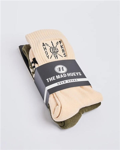 The Mad Hueys Ahoy FKRS Storm | 2 PK Socks - Multi