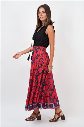 Naudic - Jazz Skirt Florence Print - Navy