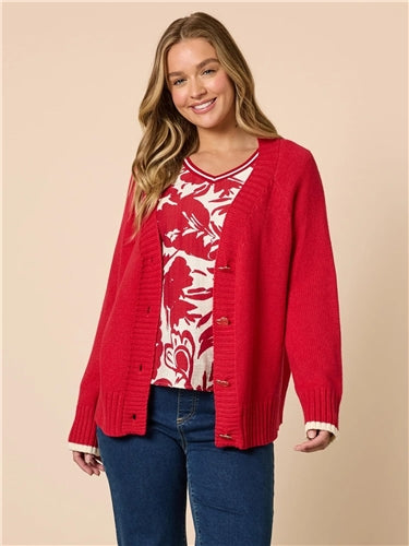Threadz - Back To Love Cardi - Red