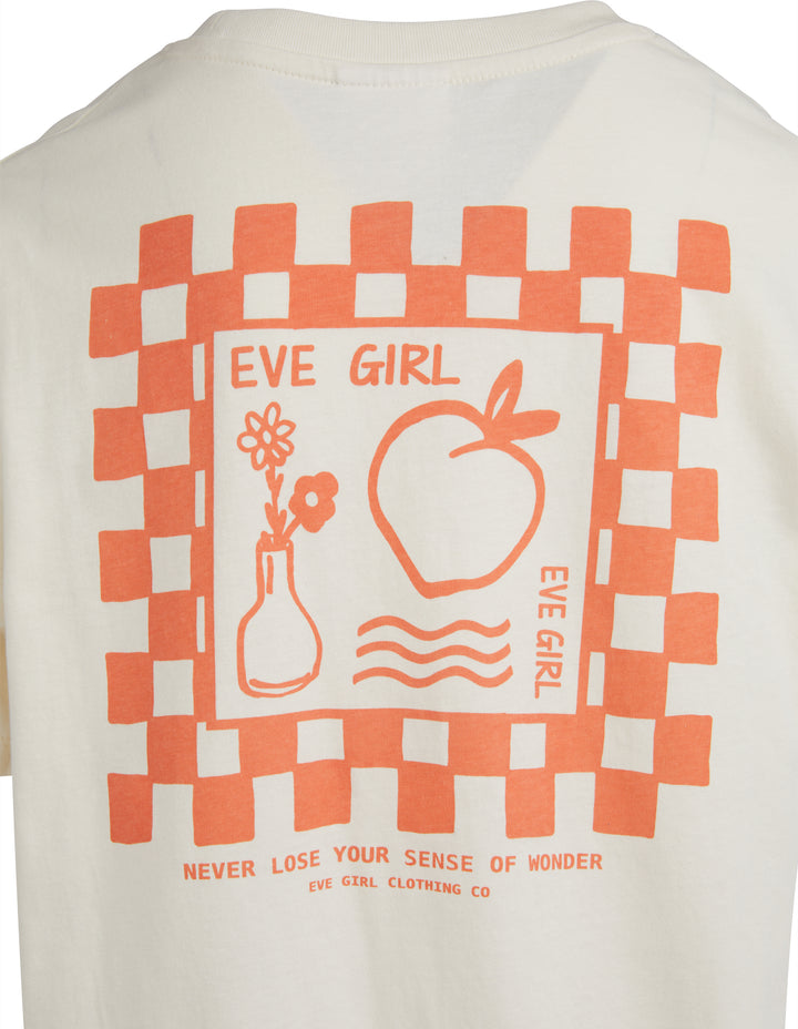 Eve Girl WONDER TEE (SIZE 8-16) in VINTAGE WHITE