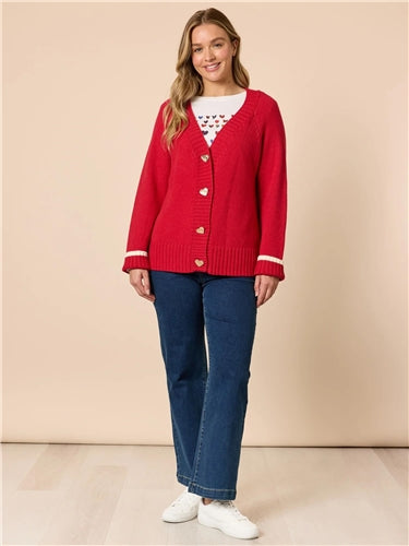 Threadz - Back To Love Cardi - Red