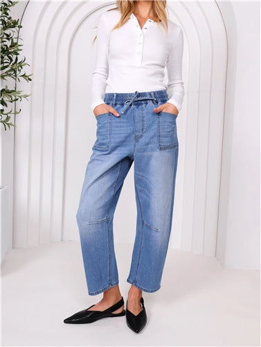 Monaco Jeans - Leo Barrel Jeans - Blue