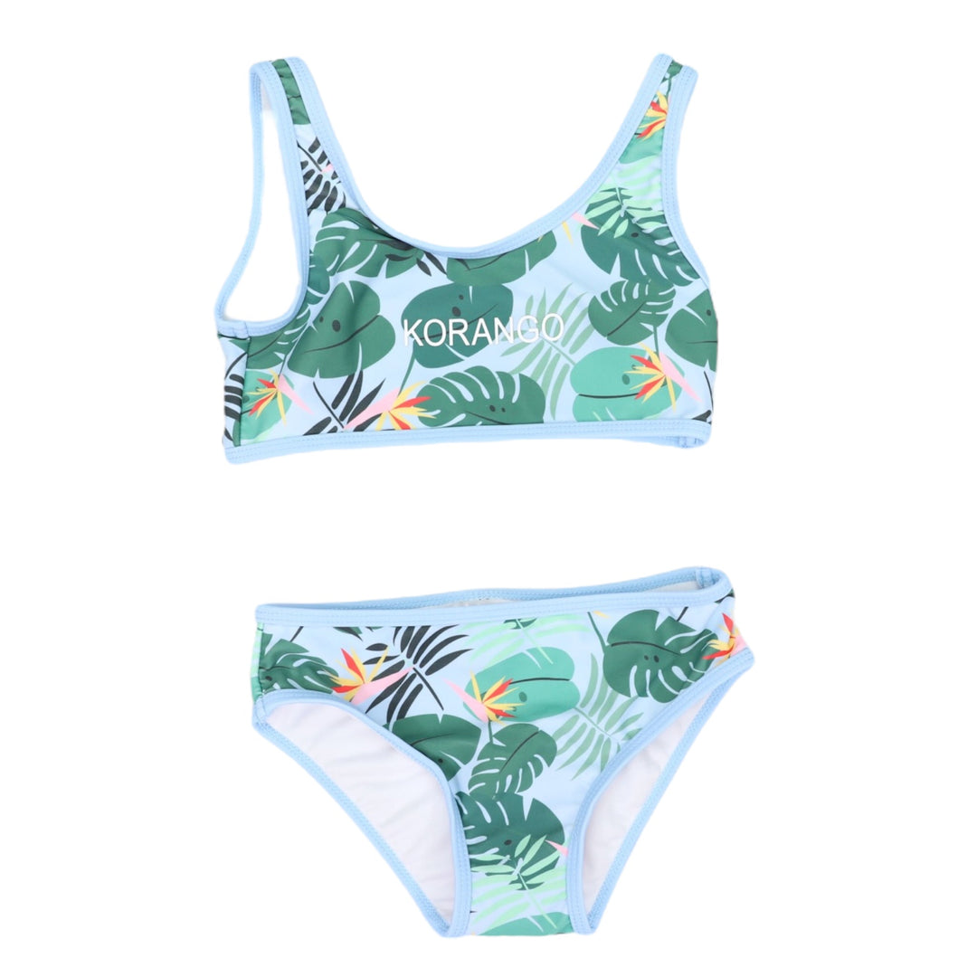 Korango - Fern Swim Crop Set - Blue