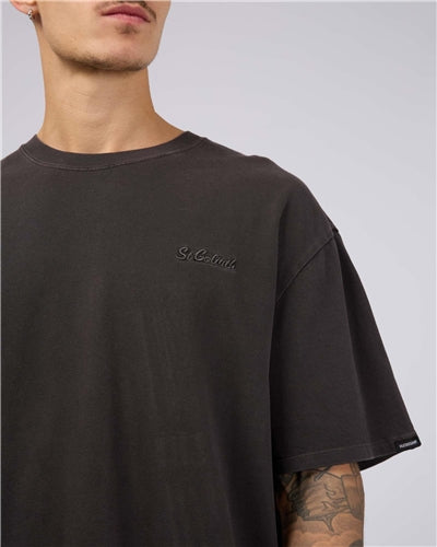 St Goliath Essential Script Tee - Coal