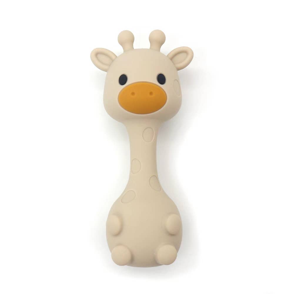 ToysLink Little Mallow Silicone Giraffe Rattle - Pink