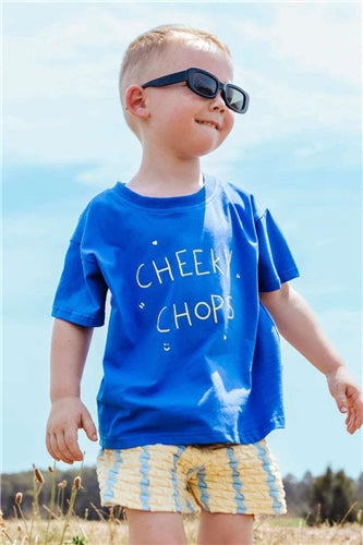 Poss &amp; Soss - Cheeky Chops Tee - Cobalt Blue