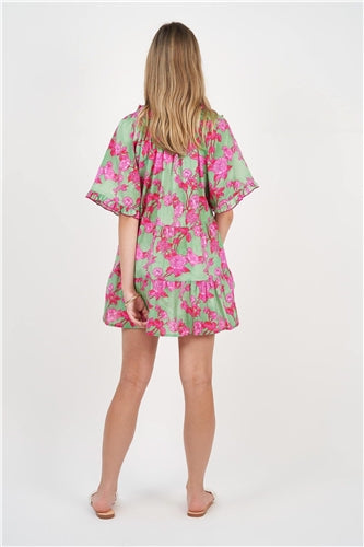Naudic - Matilda S/S Top Seville Print - Green