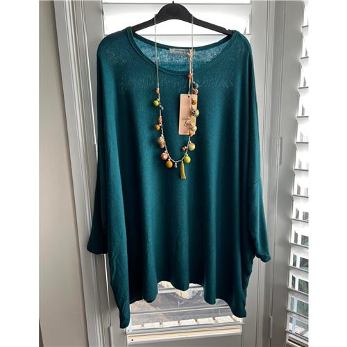 Wednesday Lulu Oversize Knit Teal