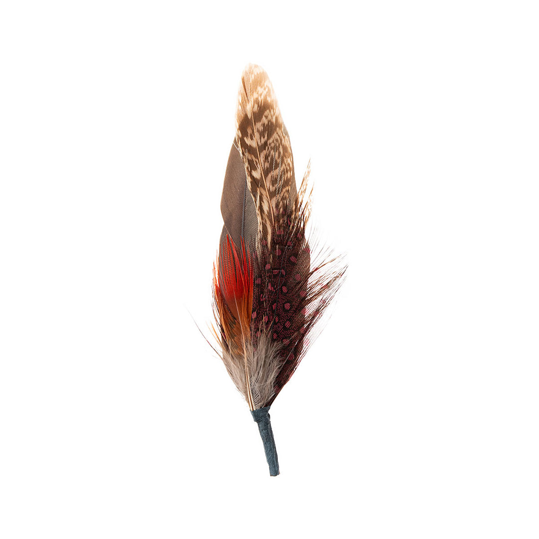 Avenel ASCOT - GENUINE FEATHER PLUME BOUND in SANDPIPER