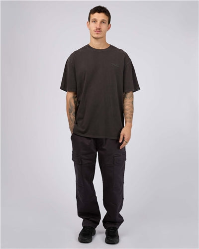 St Goliath Essential Script Tee - Coal