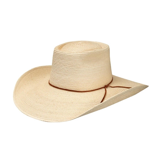 Sunbody - Reatta III Palm Leaf Hat - Natural / Brown