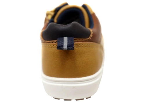 Grosby Watson Sneaker - Tan/Navy