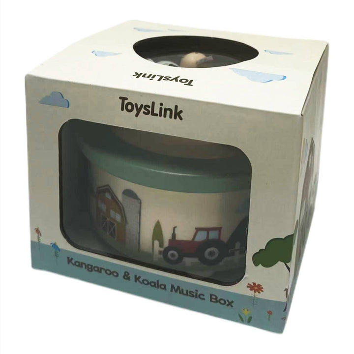 ToysLink Wooden Kangaroo &amp; Koala Music Box