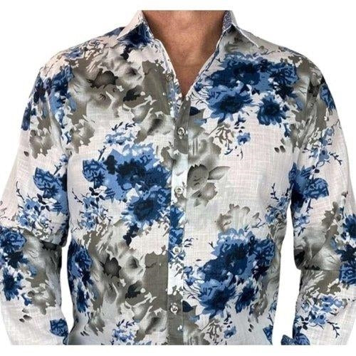 Jimmy Stuart - Frost Floral - Blue/White