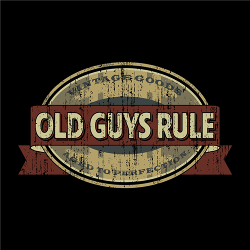 Old Guys Rules - Oak Cask Oval - Vintage Goods - Black