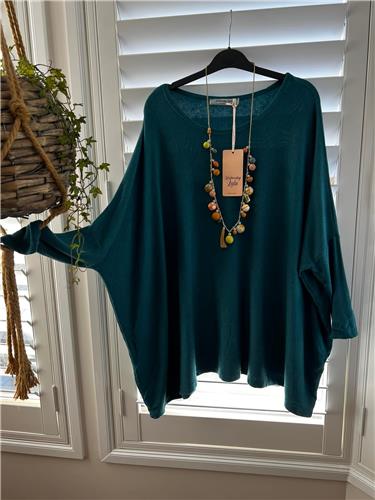 Wednesday Lulu Oversize Knit Teal