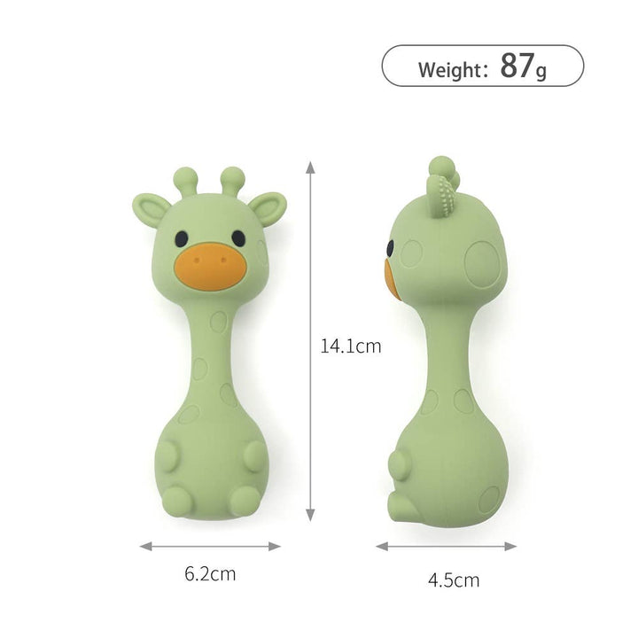 ToysLink Little Mallow Silicone Giraffe Rattle - Pink