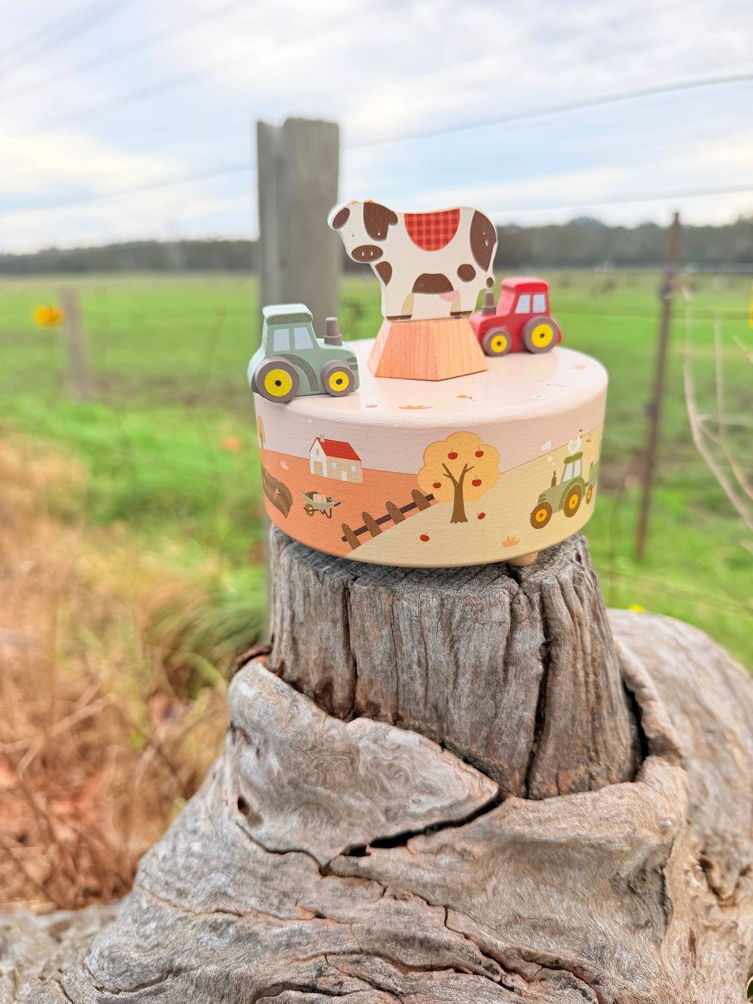 ToysLink Onya Kids Farm Music Box with 2 Tractors