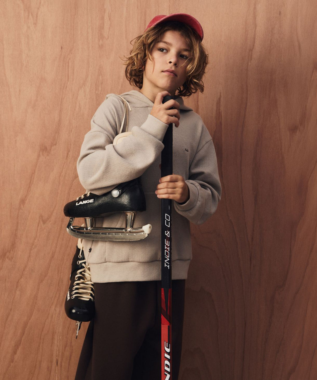 Industrie Kids - The Jackson Waffle Hoodie - Mushroom