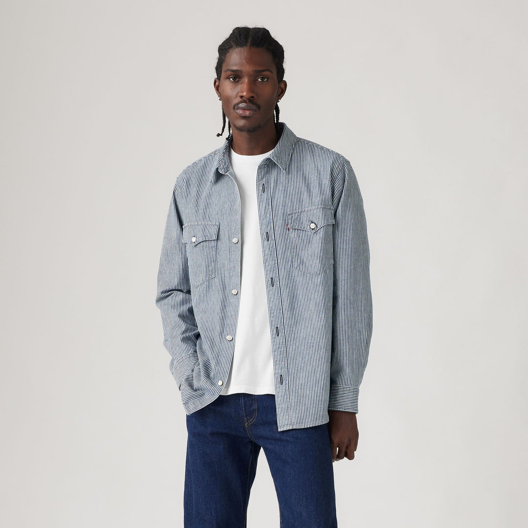 Levi's Relaxed Fit Western Shirt - Dark Railroad - image 1