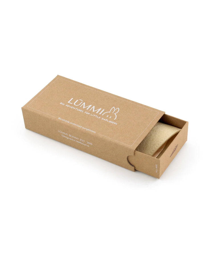 Lummi Bunny Keyhole Kids Sunglasses in Vanilla, packaging, view 2