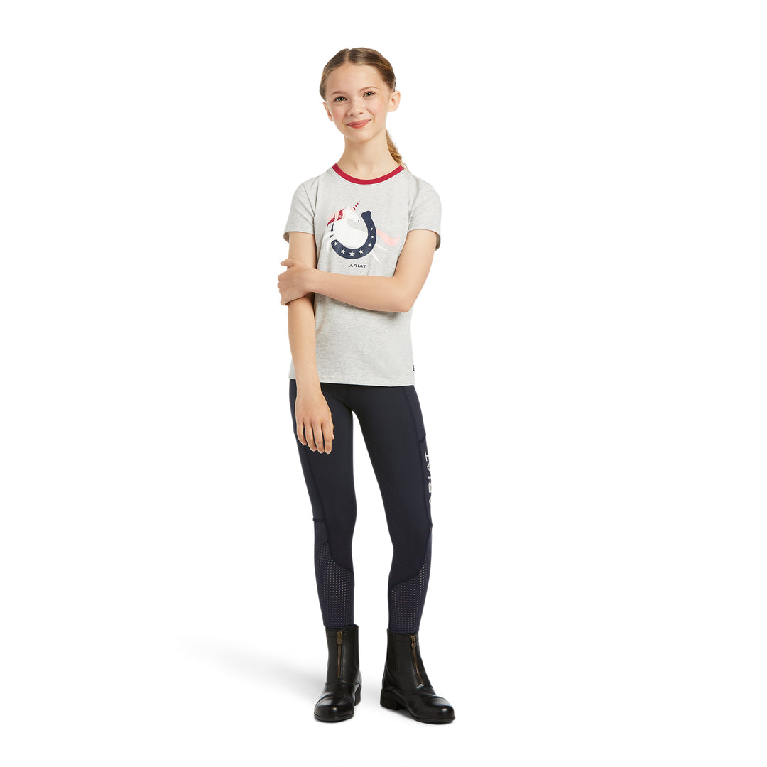 Ariat Unicorn Moon Tee in Heather Grey, photo 3 of 3